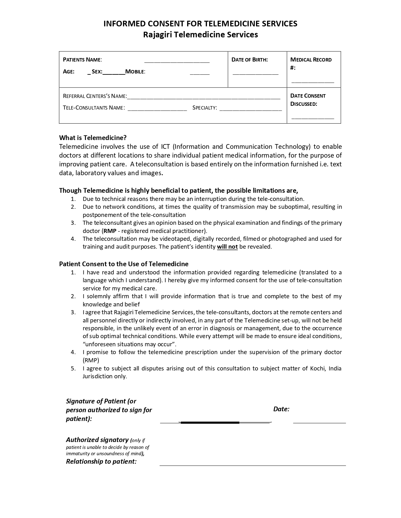 Consent Form
